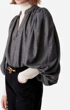 Vanessa Bruno Chemises & Tops^Blouse Bell En Laine & Soie
