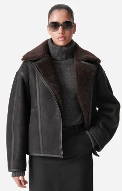Vanessa Bruno Manteaux & Vestes^Blouson Boris 100% Cuir D'Agneau