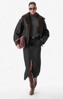 Vanessa Bruno Manteaux & Vestes^Blouson Boris 100% Cuir D'Agneau