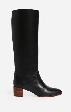 Vanessa Bruno Chaussures^Bottes Hautes Cuir Lisse Fabriqué Au Portugal