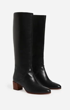 Vanessa Bruno Chaussures^Bottes Hautes Cuir Lisse Fabriqué Au Portugal