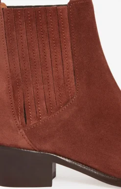 Vanessa Bruno Chaussures^Bottines Santiags En Cuir Suéde Fabriqué Au Portugal