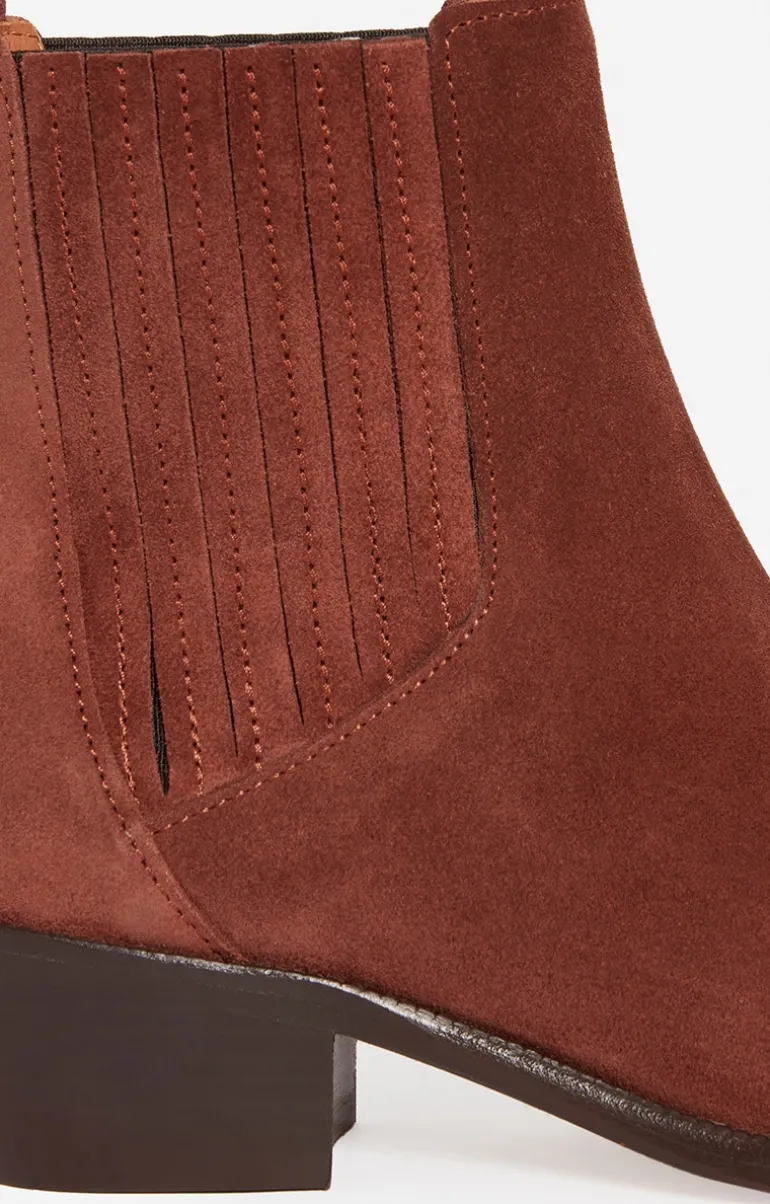 Vanessa Bruno Chaussures^Bottines Santiags En Cuir Suéde Fabriqué Au Portugal