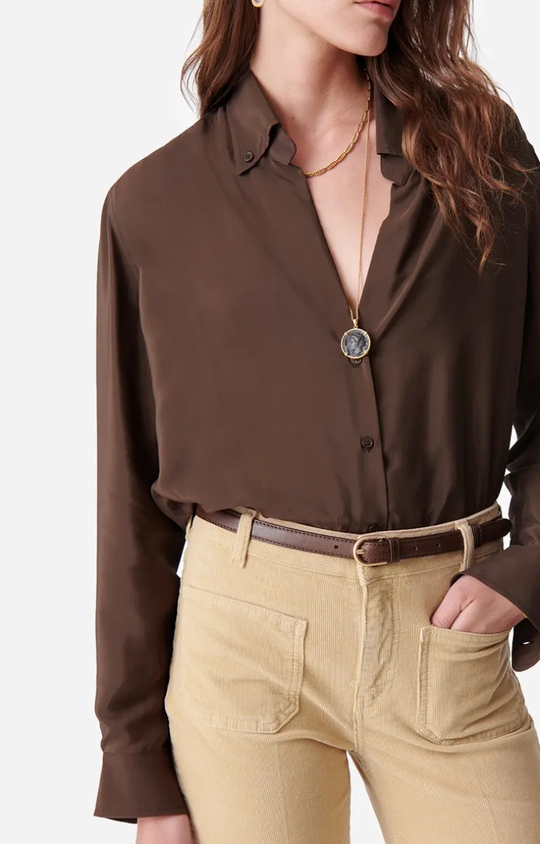 Vanessa Bruno Chemises & Tops^Chemise Druyat En Soie Mélangée