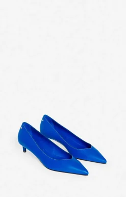 Vanessa Bruno Chaussures^Escarpin Bleu Daily En Cuir D'Agneau