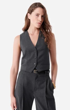Vanessa Bruno Chemises & Tops^Gilet De Costume Denso En Laine Mélangée
