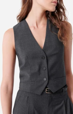 Vanessa Bruno Chemises & Tops^Gilet De Costume Denso En Laine Mélangée