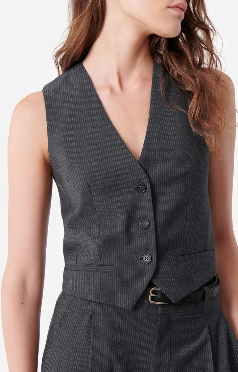 Vanessa Bruno Chemises & Tops^Gilet De Costume Denso En Laine Mélangée