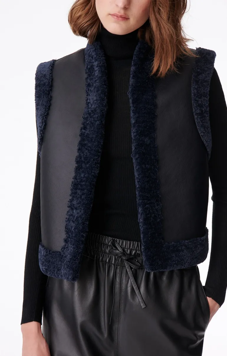Vanessa Bruno Pulls & Gilets^Gilet Sans Manches Daman En Polyester Mélangé
