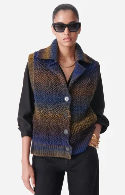 Vanessa Bruno Pulls & Gilets^Gilet Sans Manches Dilda En Laine Mélangée