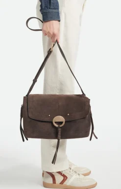 Vanessa Bruno Sacs à Bandoulière^Grand Sac Othilia En Suu00e8de En Cuir de Chu00e8vre Velours