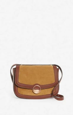 Vanessa Bruno Sacs à Bandoulière^Grand Sac u00c0 Rabat Romy En Suede Et Cuir Lisse