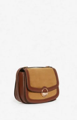 Vanessa Bruno Sacs à Bandoulière^Grand Sac u00c0 Rabat Romy En Suede Et Cuir Lisse