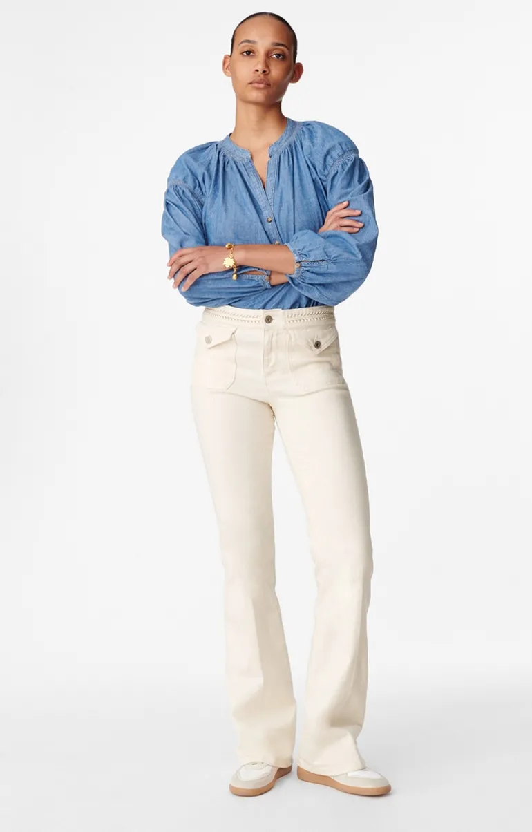 Vanessa Bruno Denim^Jean Bootcut Nano En Coton Mélangé
