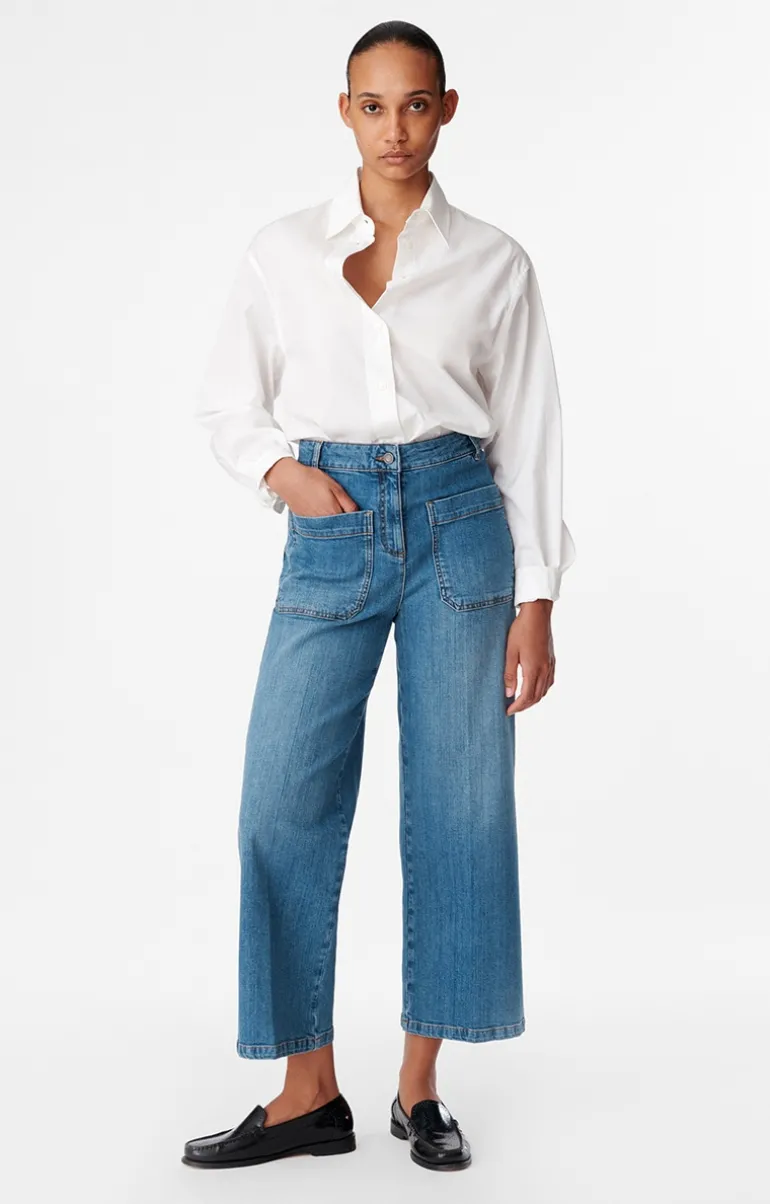 Vanessa Bruno Denim^Jean Crop Helias En Coton Mélangé