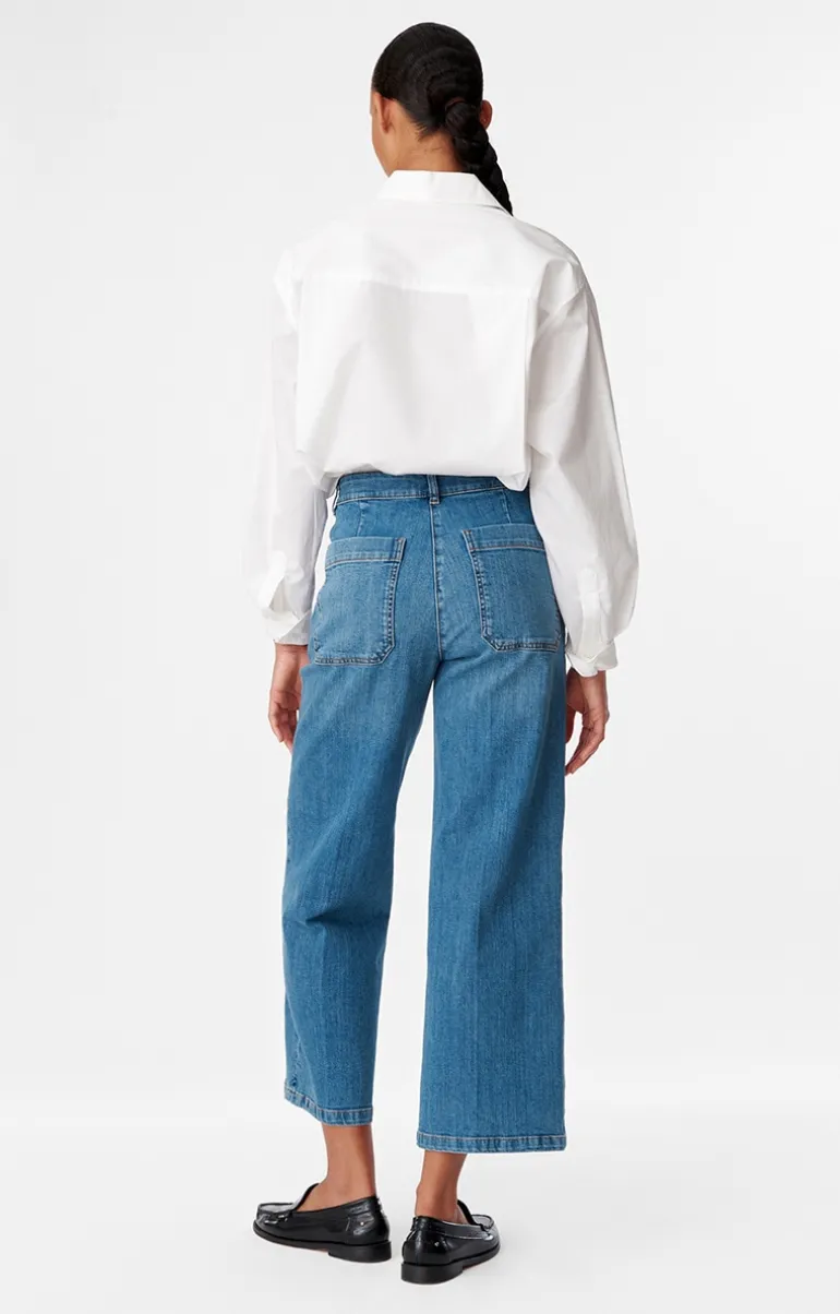 Vanessa Bruno Denim^Jean Crop Helias En Coton Mélangé