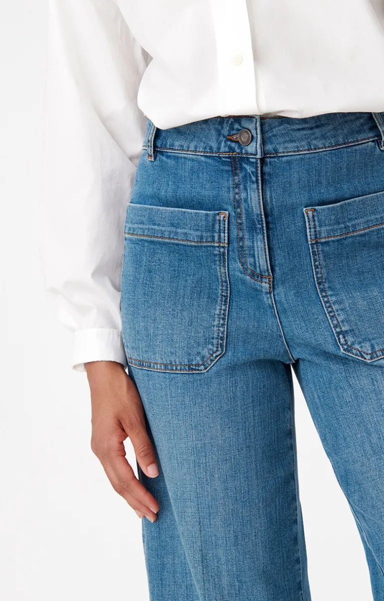 Vanessa Bruno Denim^Jean Crop Helias En Coton Mélangé