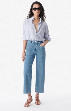 Vanessa Bruno Denim^Jean crop Helias En coton mélangé