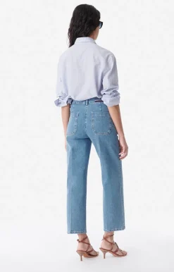 Vanessa Bruno Denim^Jean crop Helias En coton mélangé