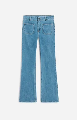 Vanessa Bruno Denim^Jean Flare Dompay En Coton Mélangé