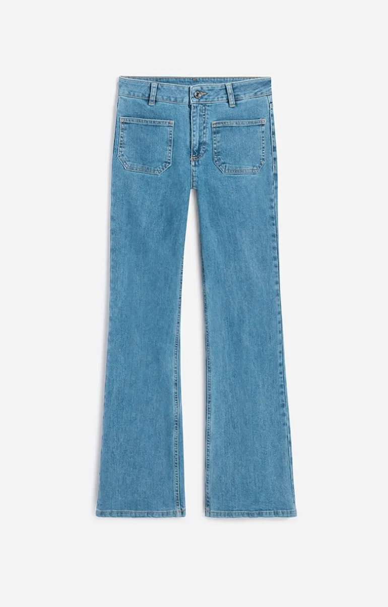 Vanessa Bruno Denim^Jean Flare Dompay En Coton Mélangé