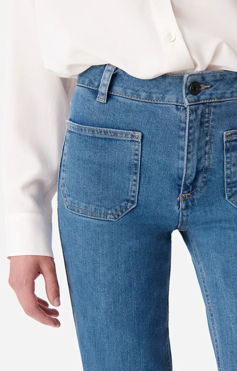Vanessa Bruno Denim^Jean Flare Dompay En Coton Mélangé