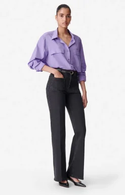 Vanessa Bruno Denim^Jean Flare Dompay En Coton Mélangé