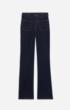 Vanessa Bruno Denim^Jean Flare Dompay En Coton Mélangé