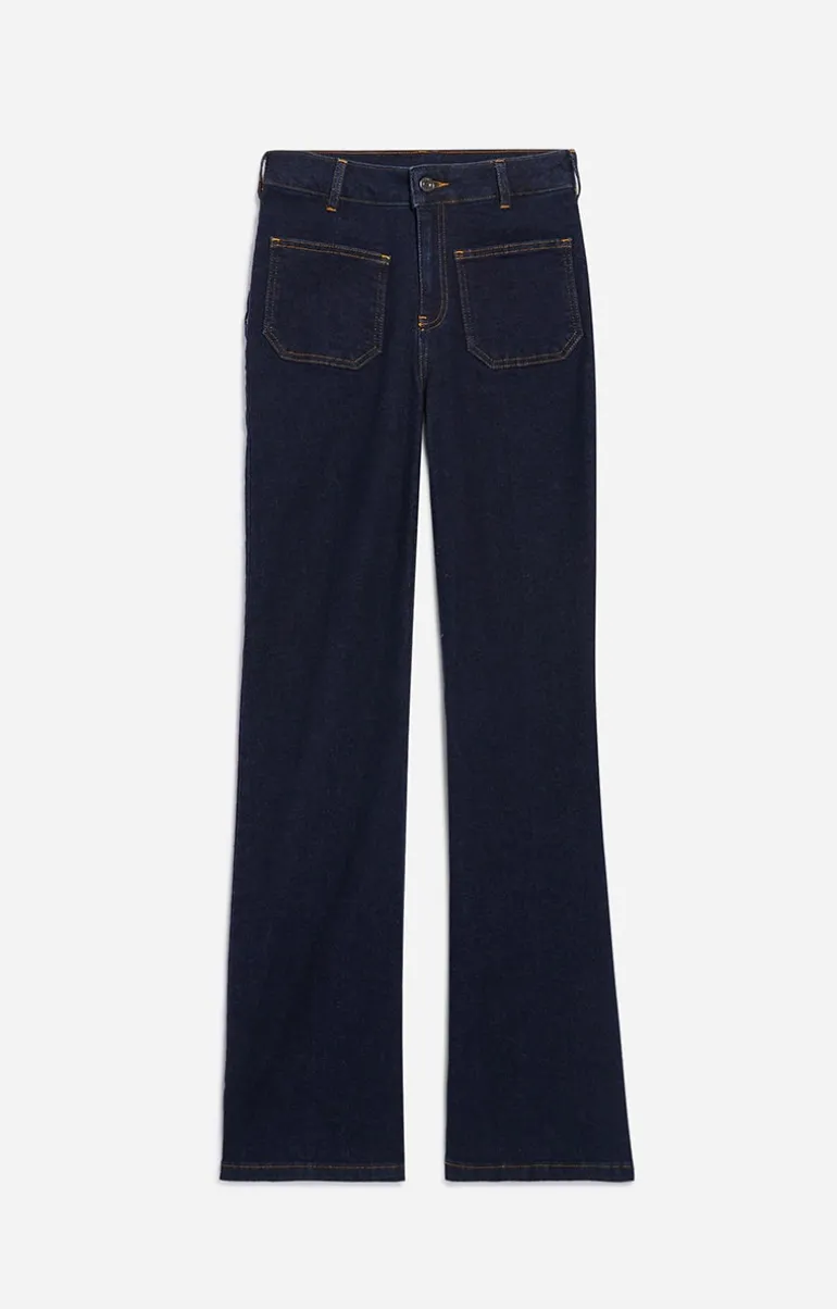 Vanessa Bruno Denim^Jean Flare Dompay En Coton Mélangé