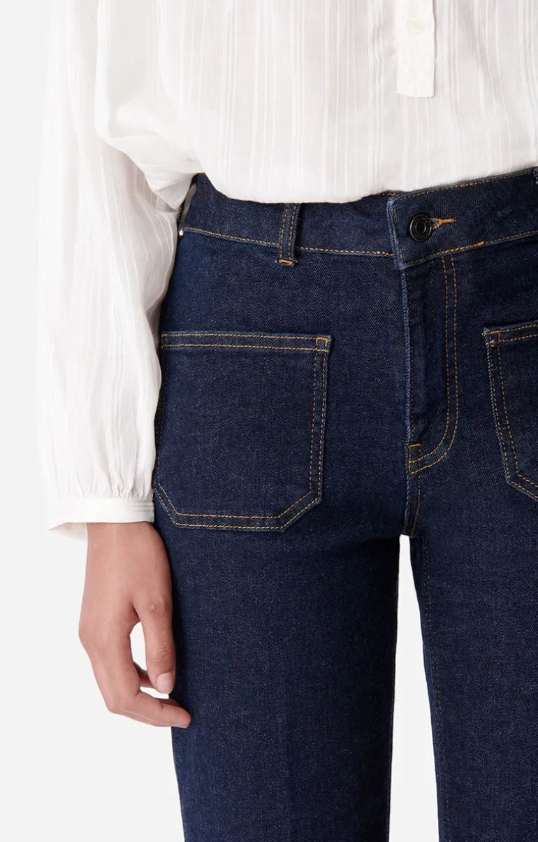 Vanessa Bruno Denim^Jean Flare Dompay En Coton Mélangé