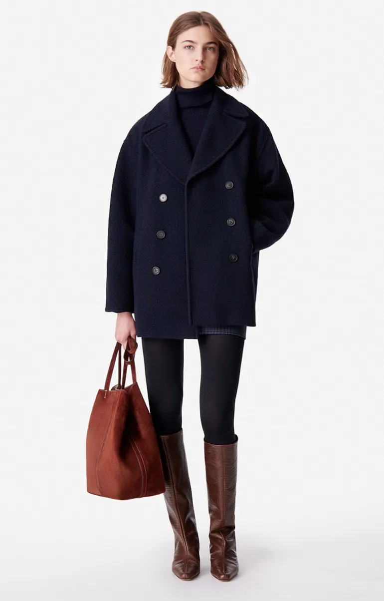 Vanessa Bruno Manteaux & Vestes^Manteau Berlin En Laine & Coton