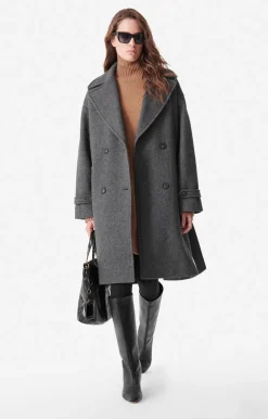 Vanessa Bruno Manteaux & Vestes^Manteau Cecil En Laine Mélangée