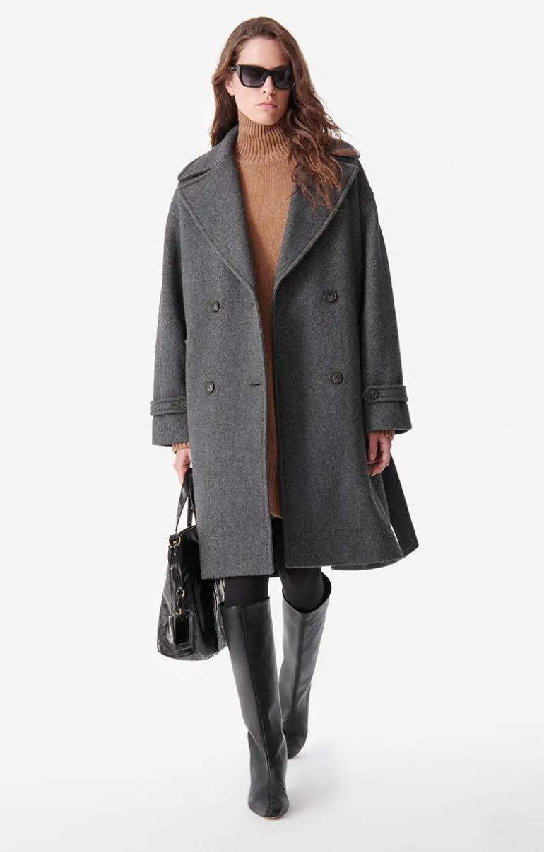 Vanessa Bruno Manteaux & Vestes^Manteau Cecil En Laine Mélangée