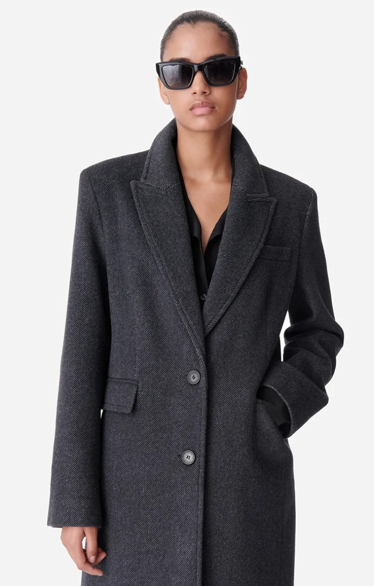 Vanessa Bruno Manteaux & Vestes^Manteau Darius En Laine Mélangée