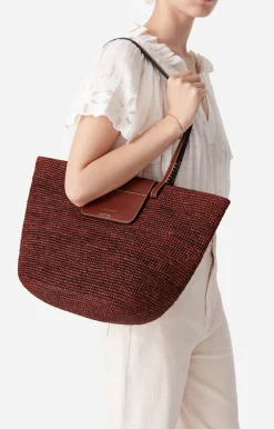 Vanessa Bruno Sacs Porté Épaule|Paniers^Panier En Raphia Made In Madagascar