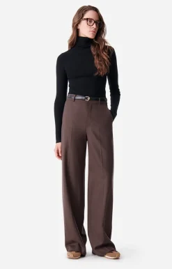 Vanessa Bruno Pantalons^Pantalon Dulce En Laine Mélangée