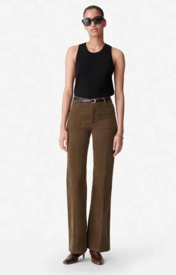 Vanessa Bruno Pantalons^Pantalon Flare Dompay En Velours Cu00f4telé