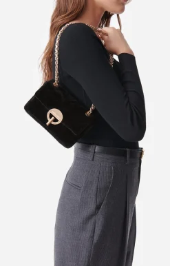 Vanessa Bruno Sacs à Bandoulière^Petit Sac Moon En Velours En Coton Mélangé