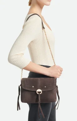 Vanessa Bruno Sacs à Bandoulière^Petit Sac Othilia En Suu00e8de En Cuir de Chu00e8vre Velours