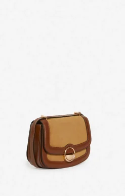 Vanessa Bruno Sacs à Bandoulière^Petit Sac u00c0 Rabat Romy En Suede Et Cuir Lisse