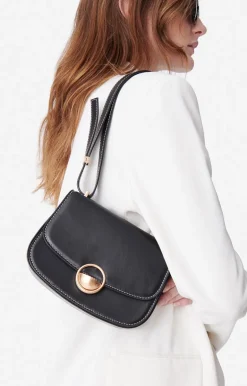 Vanessa Bruno Sacs à Bandoulière^Petit Sac u00e0 Rabat Romy En Cuir Lisse