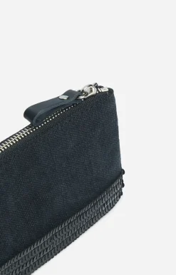 Vanessa Bruno Trousses & Pochettes^Petite Pochette Zippée En Lin & Sequins