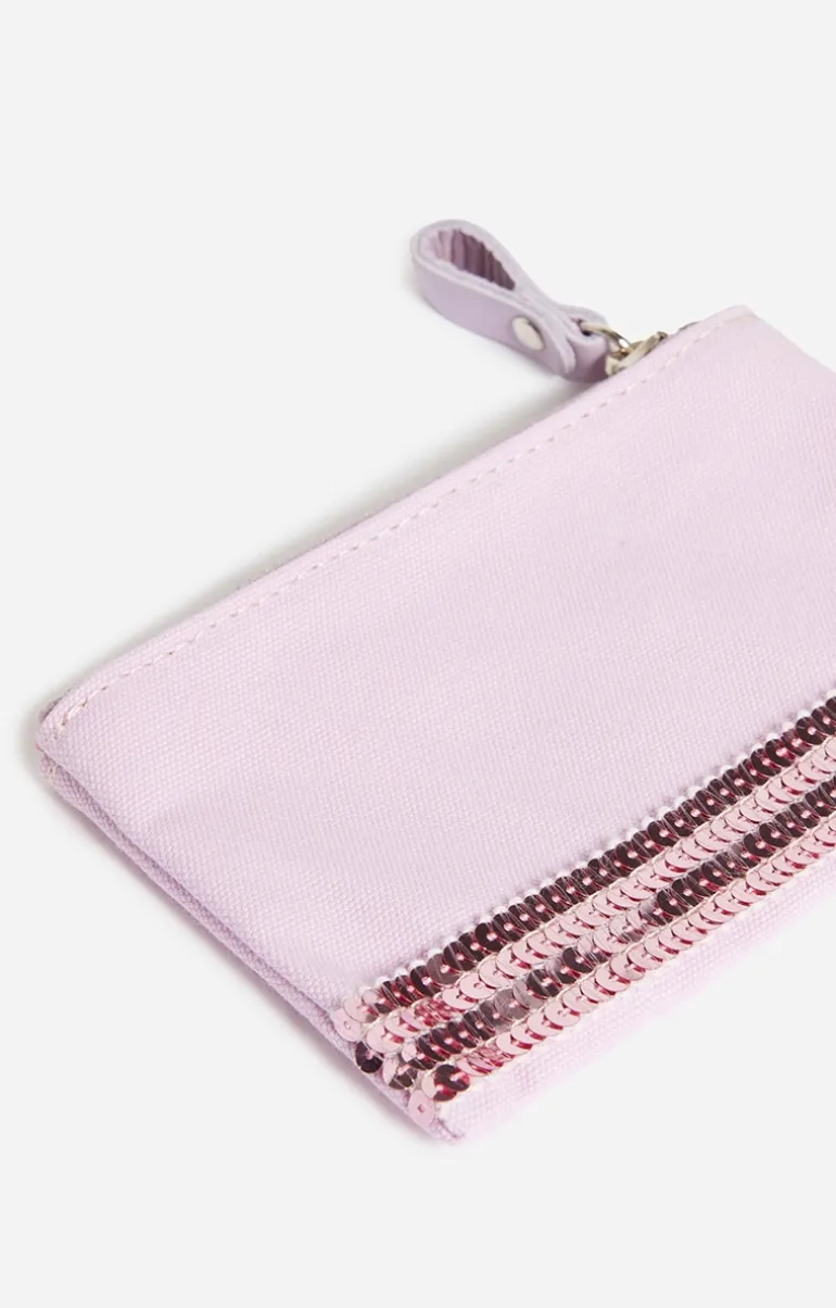 Vanessa Bruno Trousses & Pochettes^Pochette Zippée En Toile & Sequins