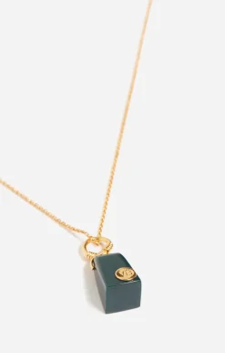 Vanessa Bruno Bijoux^Sautoir En Mélange De Laiton & Jaspe Vert