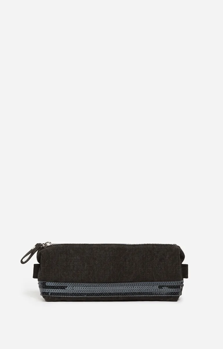Vanessa Bruno Trousses & Pochettes^Trousse Ecolier En Lin & Sequins