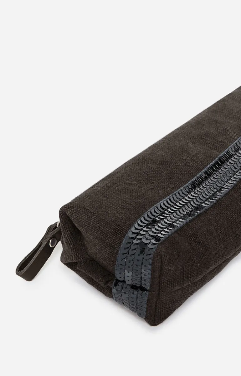 Vanessa Bruno Trousses & Pochettes^Trousse Ecolier En Lin & Sequins