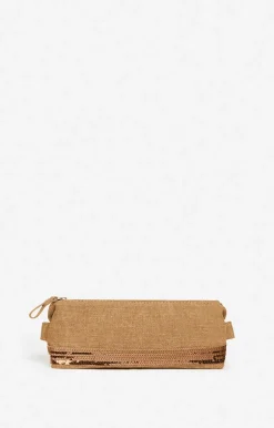 Vanessa Bruno Trousses & Pochettes^Trousse Ecolier En Lin & Sequins